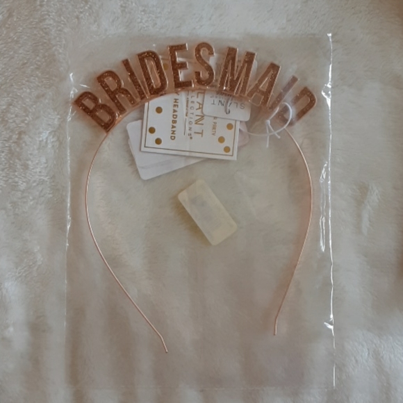 Bridesmaid Headbands Crowns Rose Gold Set - Picture 1 of 5